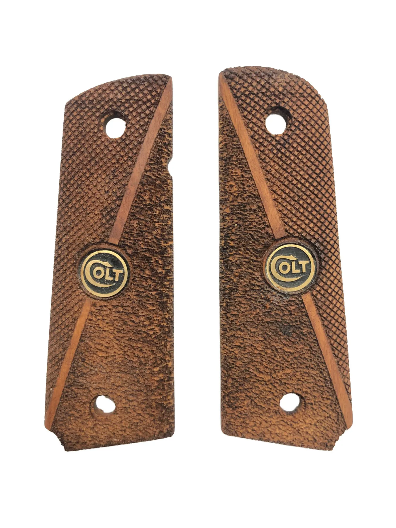 

Colt 1911 Compatible Metal Laser Cut Wooden Grip