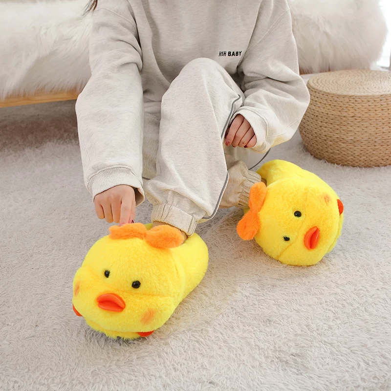 One Size Cute Warm Dog Slipper Gray Husky Winter Home Floor Soft Animal Slippers Female Slipper Girls Winter Warm Shoes