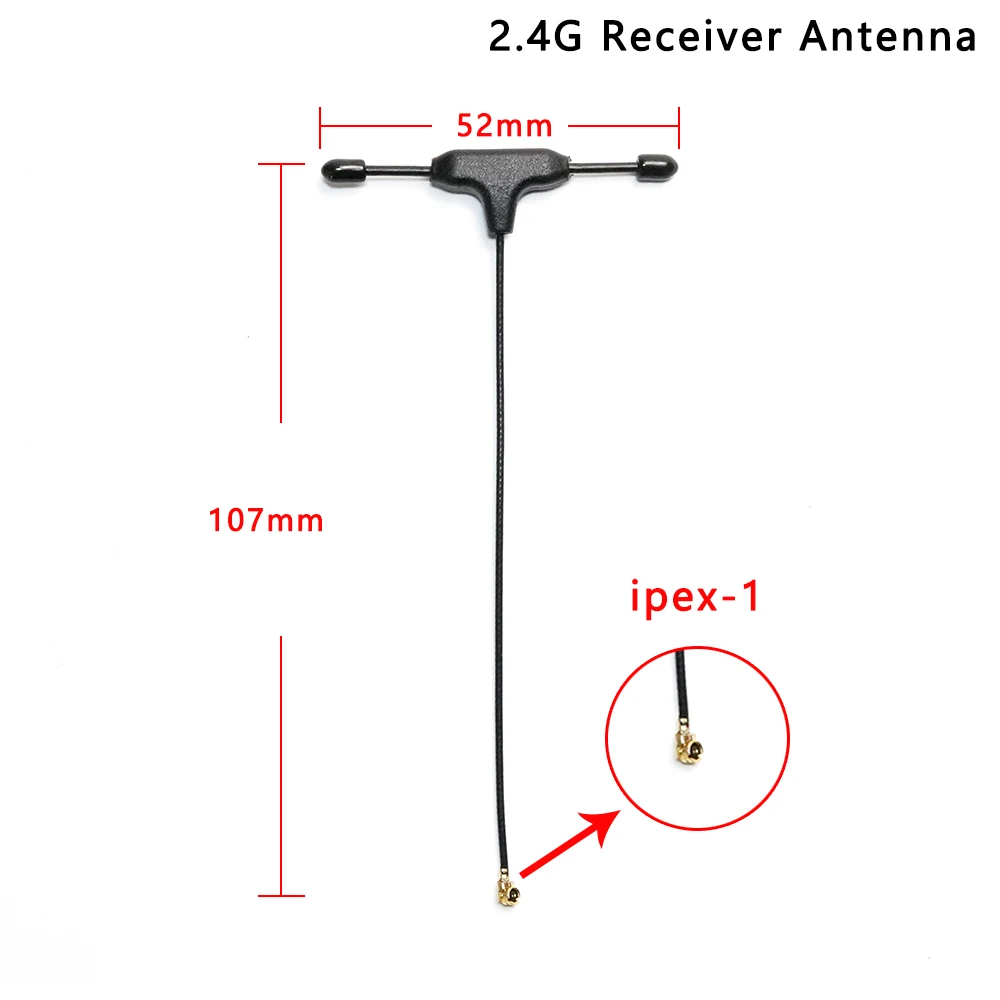 1 قطعة 915 ميجا هرتز/2.4 جرام T هوائي IPEX موصل ل TBS تبادل لاطلاق النار استقبال/Frsky استقبال/RC الطائرة بدون طيار FPV سباق
