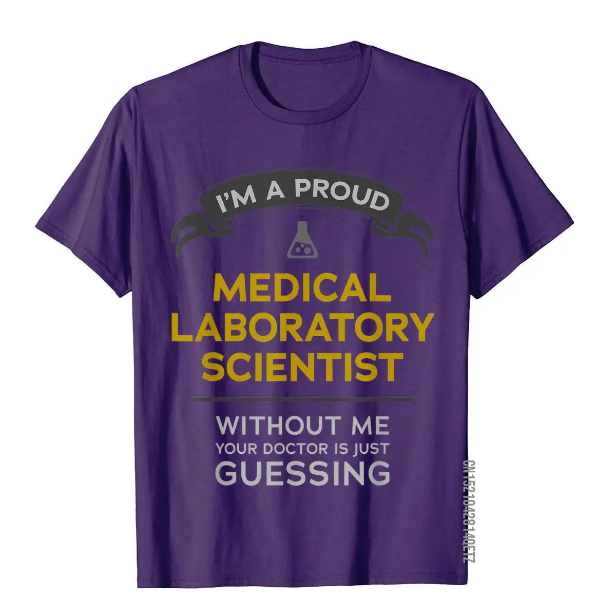 Doctor Is Guessing Medical Laboratory Scientist Lab Tech T-Shirt Print Top T-Shirts For Men Cotton Tops Shirts Party Slim Fit