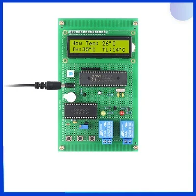 ：Based on 51 microcontroller thermistor thermostat design and development board DIY intelligent temperature control system ki