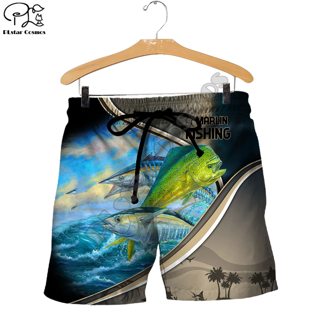 PLstar Cosmos Marlin Fishing 3D Printed Fashion Women For Men Summer Funny Casual Colorful Fish Shorts Beach Short Pants Style-2