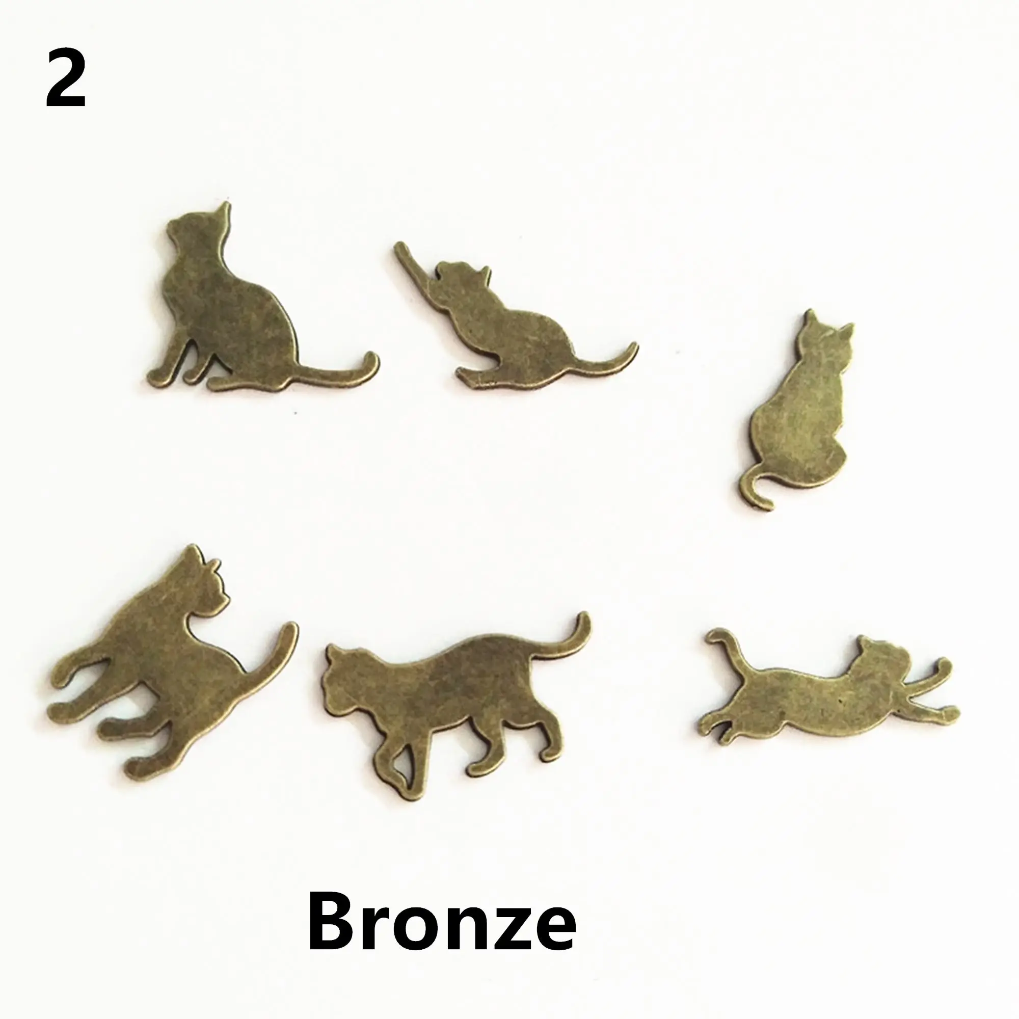 50 sztuk/partia epoksydowa UV przezroczysta dekoracja obudowy Alice Garden Cat uszczelniony wypełniacz DIY biżuteria akcesoria — zdjęcie 5