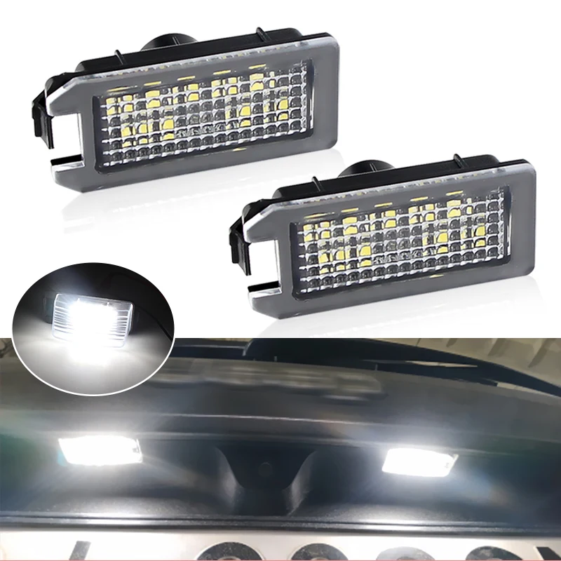 1Pair LED License Plate Light Number Plate Lamp For 2013-2019 Fiat 500 ，2013-2017 Dodge Viper ，2017-2020 Maserati Levante