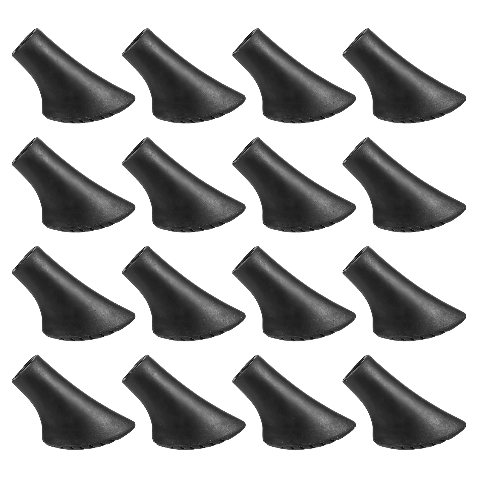 16Pcs Nordic Hiking Walking Pole Tips Trekking Pole Tip Protectors Walking Stick Protector PVC Pole Tips End for Hiking