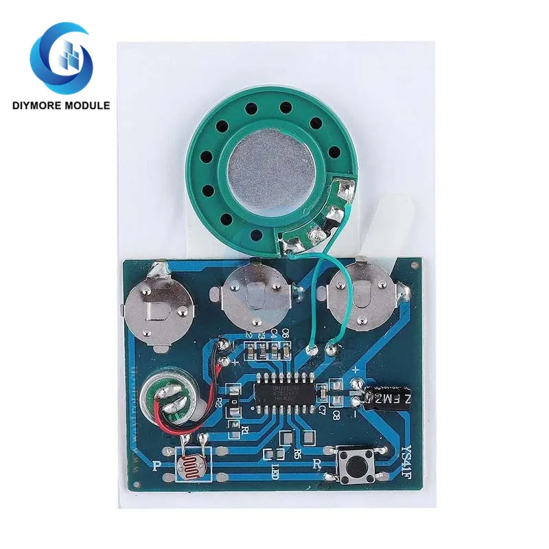 30S Sound Voice Music Recorder Board Photosensitive Sensitive Key Control Programmable Chip Audio Module for Greeting Card DIY