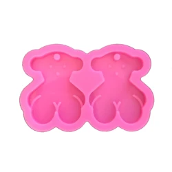 Two Bear Baby Silicone Fondant Baking Mold Diy Cake Decorating Polymer Clay Resin Candy Cake Super