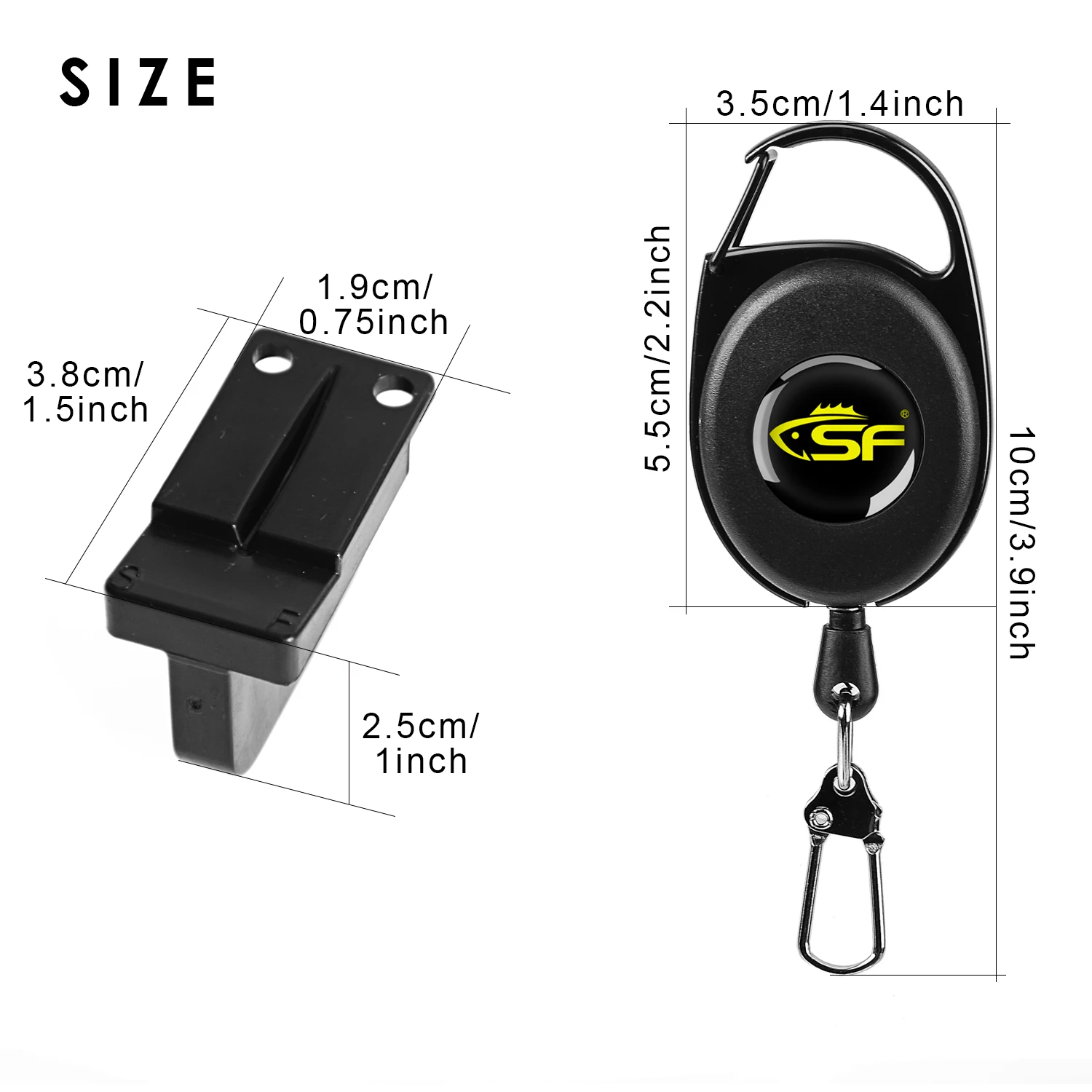 SF Fly Fishing Bead Fliles Magnetic Tippet Threader EZ Tippet Line With Zinger image 2