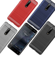 Case For Nokia 5 6 8 2.2 1 2 3.2 5.1 Plus 6.2 8.1 2.1 x6 Carbon Fiber Soft TPU Heavy ShockProof Cover Full Protector Fitted Case