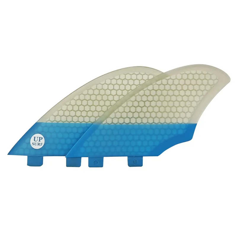 UPSURF Doppel Tabs Ruder Flossen Fiberglas Flossen Surfbrett Fin Twin Flossen Surf Flossen Surfbrett Zubehör Upsurf Flossen