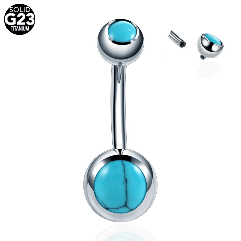 10Pcs/20Pcs/50Pcs G23 Titanium Navel Piercings Ombligo Internal Thread Navel Piercings Belly Button Rings Woman Body Jewelry