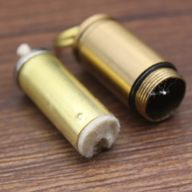 Kreative Wasserdichte Mini Kugel Leichter Schlüsselbund Metall Schleifen Rad Kerosin Feuerzeuge Rauchen Zubehör Gadget Geschenk Für Männer