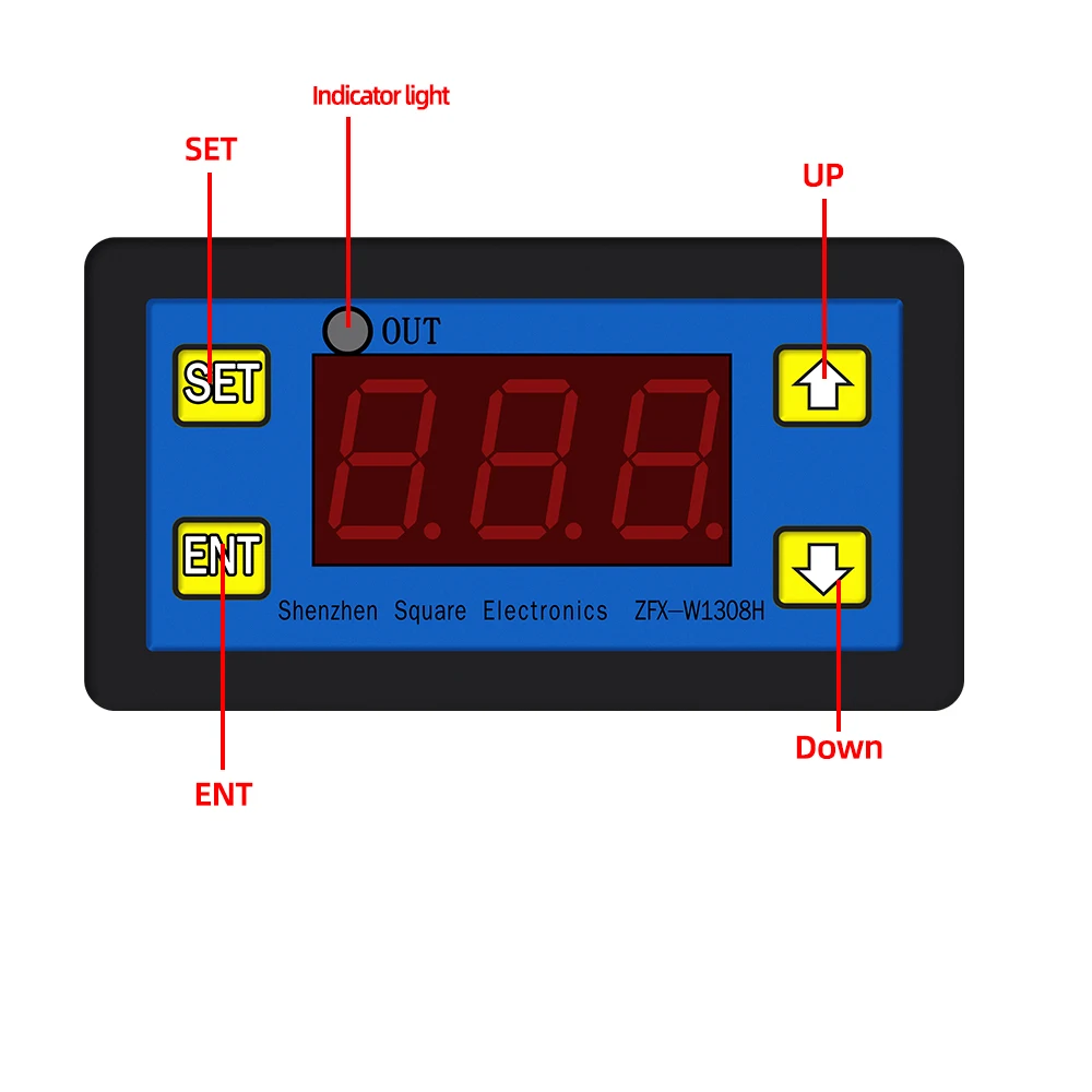ZFX-W1308H Microcomputer Temperature Controller Digital Thermostat -55~120 ℃ Intelligent Time Controller Electronic Temp Control