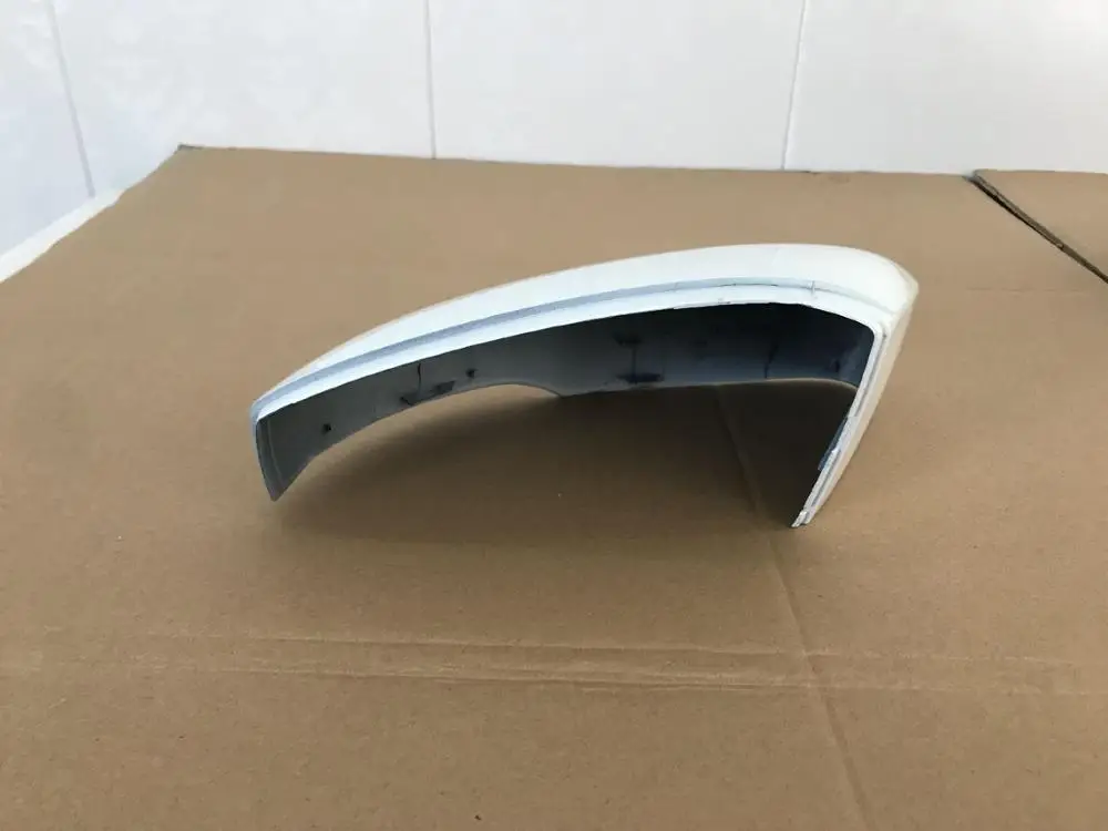 Car door wing mirror cover for VW POLO 2009-2017 WHITE / BLACK PAINTED