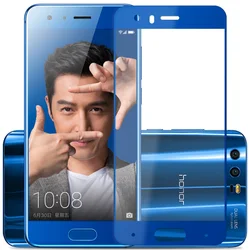 9D Full Cover honor 9 tempered glass screen protector full cover blue protective film for huawei honor 9 lite 8 Lite Cover Case