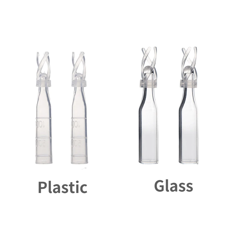 HPLC 2ml Vials Accessories 250ul Micro-Insert With Mandrel Interior And Polymer Feet Conical Tube Suits For V-9425 Bottle