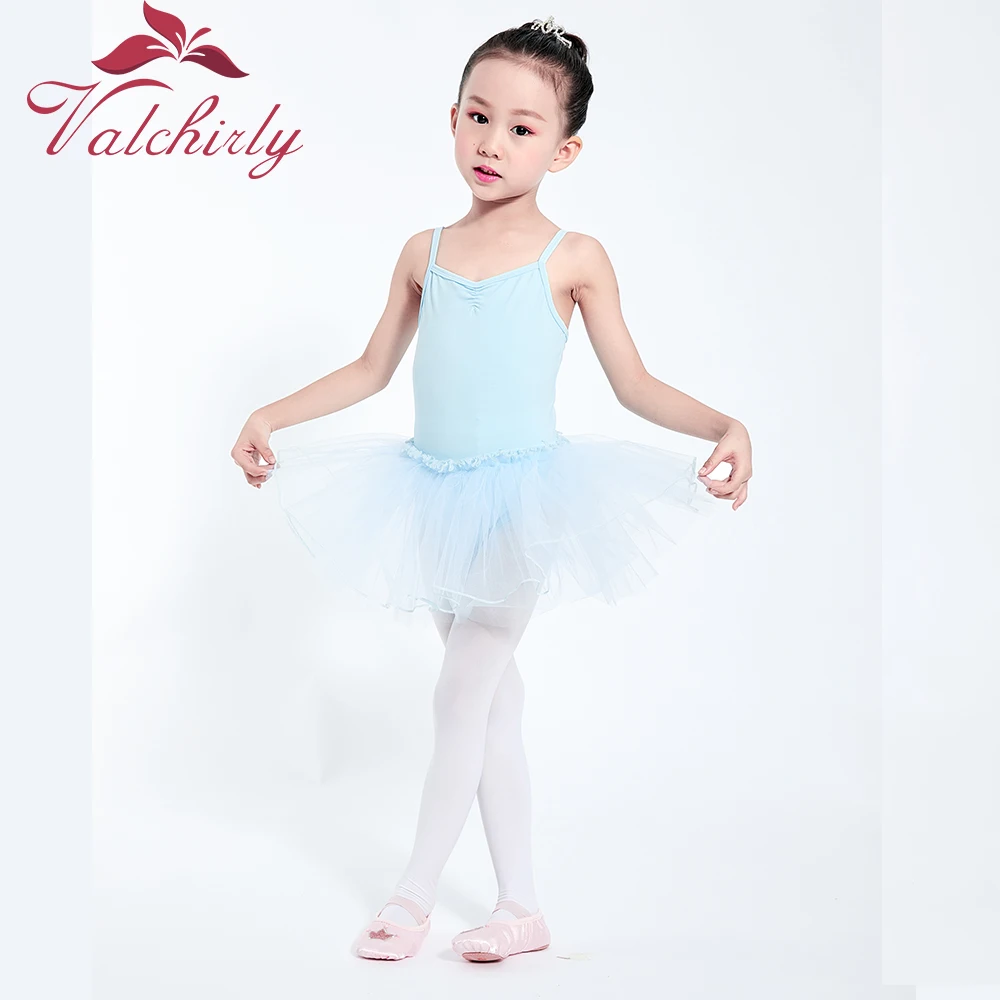 Mới Trẻ Em Ba Lê Đầm Vũ Mặc Leotard Tutu Yếm Ba Lê Cho Bé Gái