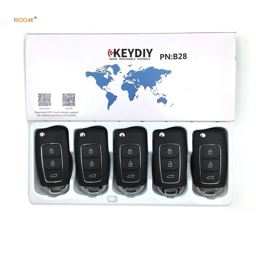 

5pcs KEYDIY KD B28 3 Buttons Remote Car Key For KD900+/URG200/KD-X2/KD MINI Key Programmer B Series Remote Control ford fusion