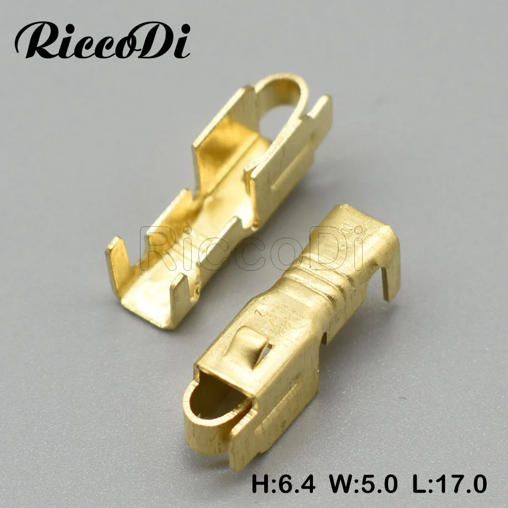 100Pcs G263 Brass Car Fuse Holder Terminal Automotive Box Terminals Crimp Wire Connector Pins H62 BX2152-2