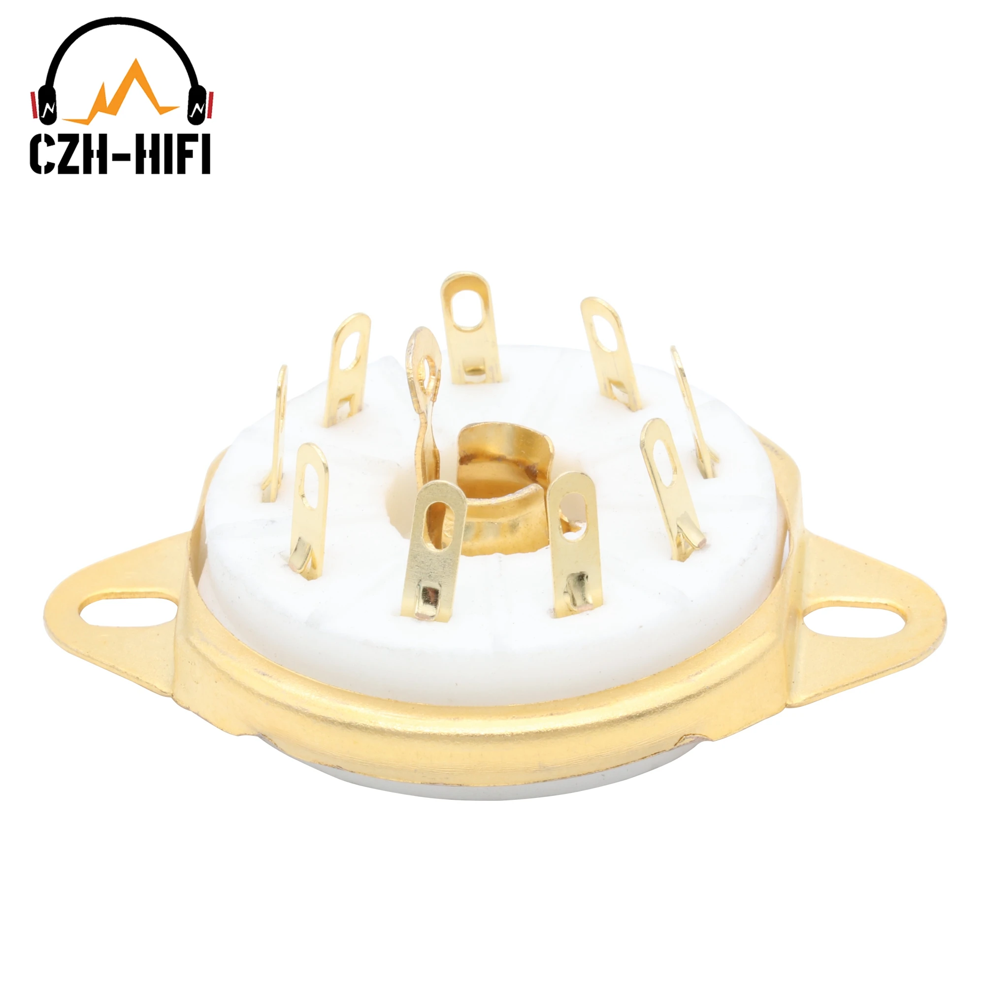 빈티지 오디오 앰프 DIY 키트 섀시 마운트용 세라믹 밸브 베이스, 9 핀 튜브 소켓, B9G, EF50, EC52, TT12, EFF51, QE04, QE10, 1 개