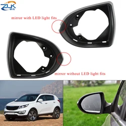 ZUK Exterior Mirror Bezel Panel Housing For KIA Sportage R 2012 2013 2014 2015 2016 2017 Rearview Side Mirror Frame