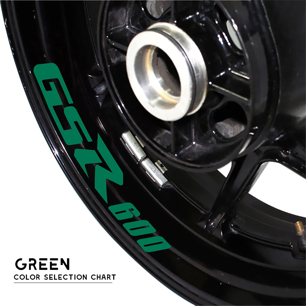 New motorcycle wheel sticker waterproof reflective wheel decals rim decoration logo  for SUZUKI GSR600 gsr 600