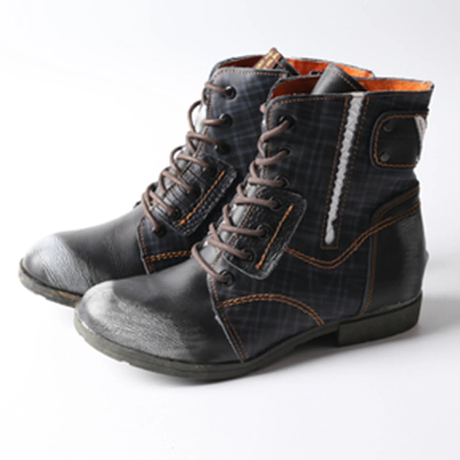 2024 Fashion Boots New Beauty Leather Leisure Middle Top Middle Tube Short Women Shoes