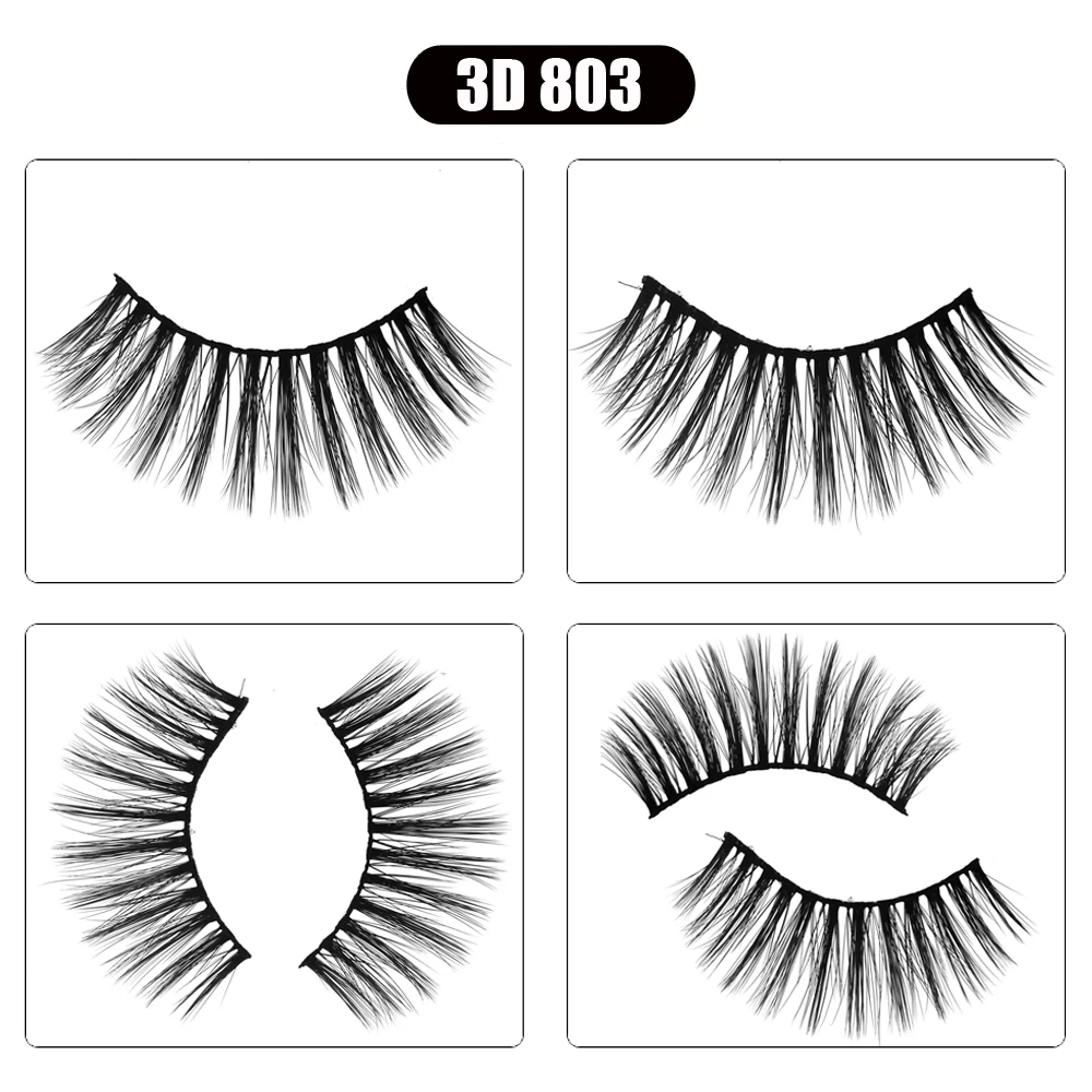 10 Paar 3D-Nerzwimpern, Anbieter, natürliche falsche Wimpern, Make-up, Wimpern, künstliche Wimpern, Großpackung – Detail 12