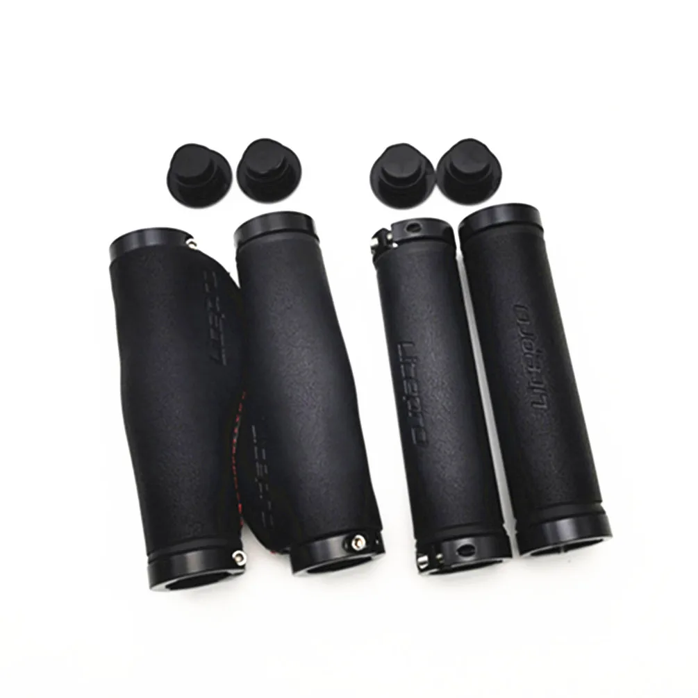 Litepro MTB Mountain Bike PU Leather Handlebar Grips BMX Folding Road Bicycle Handle Comfortable Cover Cycling Accessory