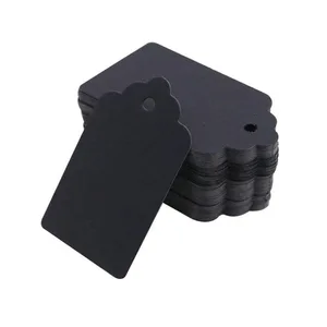 ملصقات ورق الكرافت مع خيوط ، مصنوعة يدويا مع تعليق الحب ، ملصقات الملابس لعرض هدايا الحلوى والبسكويت ، ملصق تغليف البطاقات ، 100 قطعة أعلى 6 مبيعات بوليتو آلة تغليف الأسعار - No6