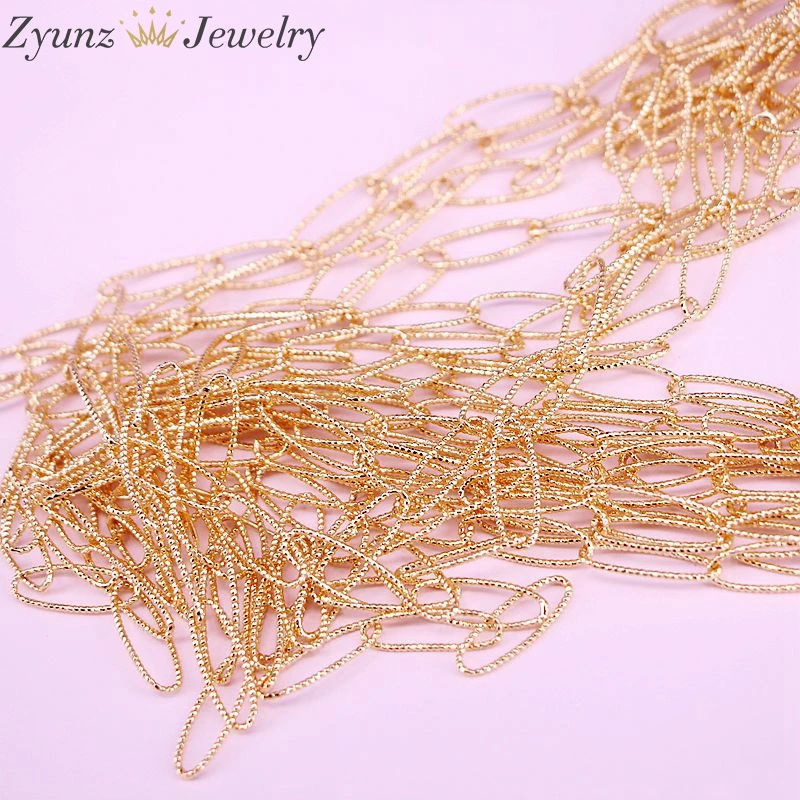 5 meter, Gold Farbe Oval Form Ketten Groß Fit Armbänder Halskette Erkenntnisse Link Kette Für DIY Schmuck Machen