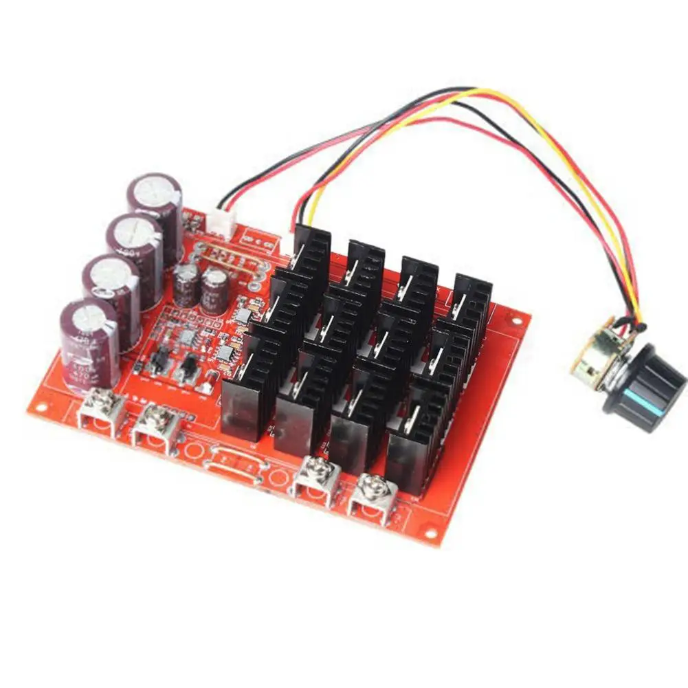 10V-50V 60A DC Motor Speed Controller PWM HHO RC Speed Control 12V 24V 48V 3000W MAX Voltage Regulator High Power Drive Module