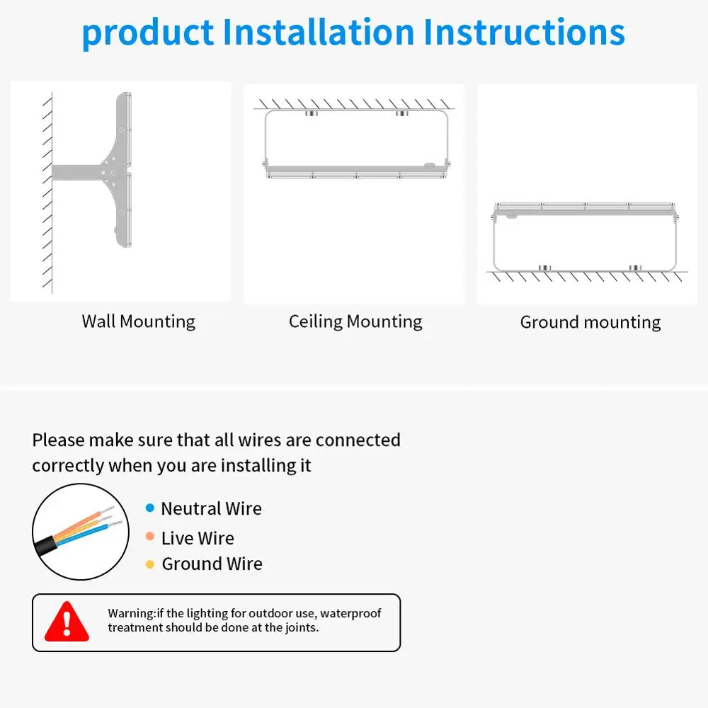 Module de génération de lumière de Garage Ultra-mince, 200W/100W AC 220V, éclairage extérieur blanc froid IP65 16000LM