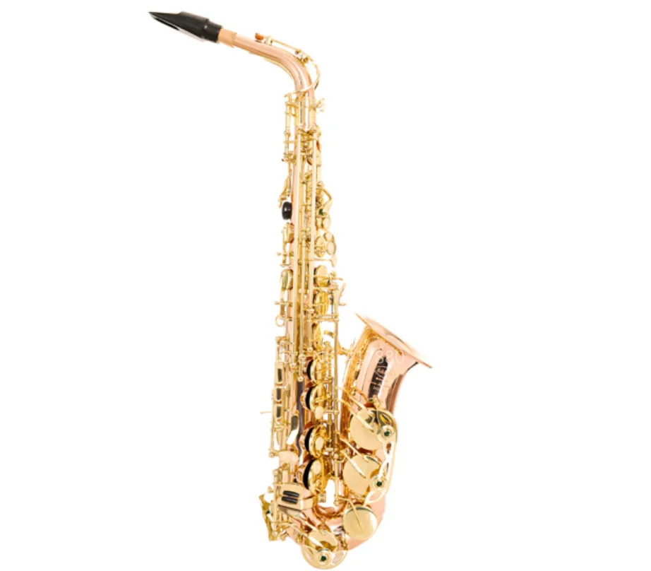 

SAIDESEN SAS-750 Eb Tune Alto Saxophone Phosphorus Copper Rose Gold Lacquer E-flat Alto Sax Musical Instrument with Case