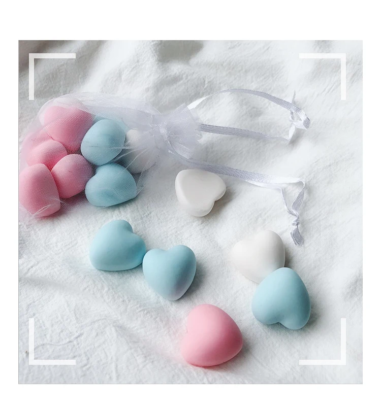 7holes 3D Love Shape Mini Love Silicone Mold Soap Mold Aroma Plaster Gypsum Mould DIY Ice Cube Tray Molds Chocolate Cake Decor