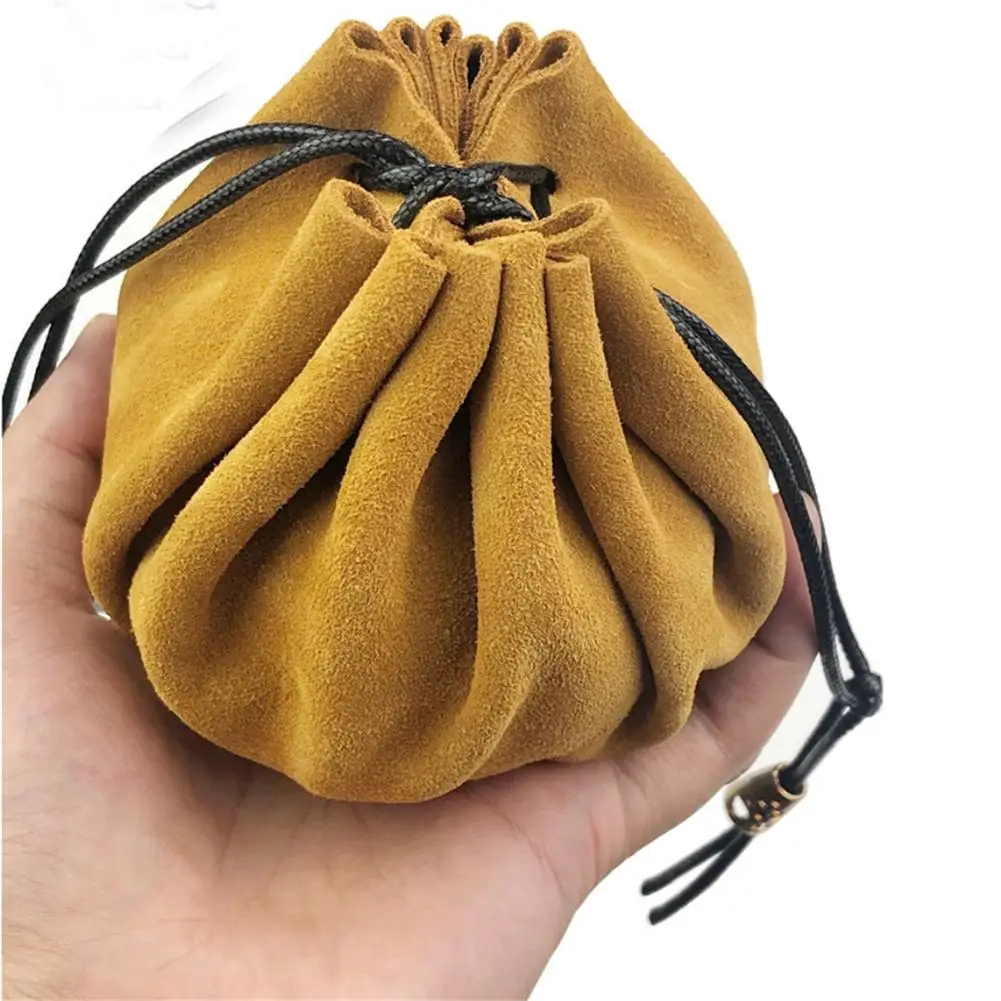 Drawstring Dice Bag DND Game Dice Tray Portable Hand-Made Dice Pouch Dice Purse Storage Bag For Dice Keys Coins Jewelry Role-P