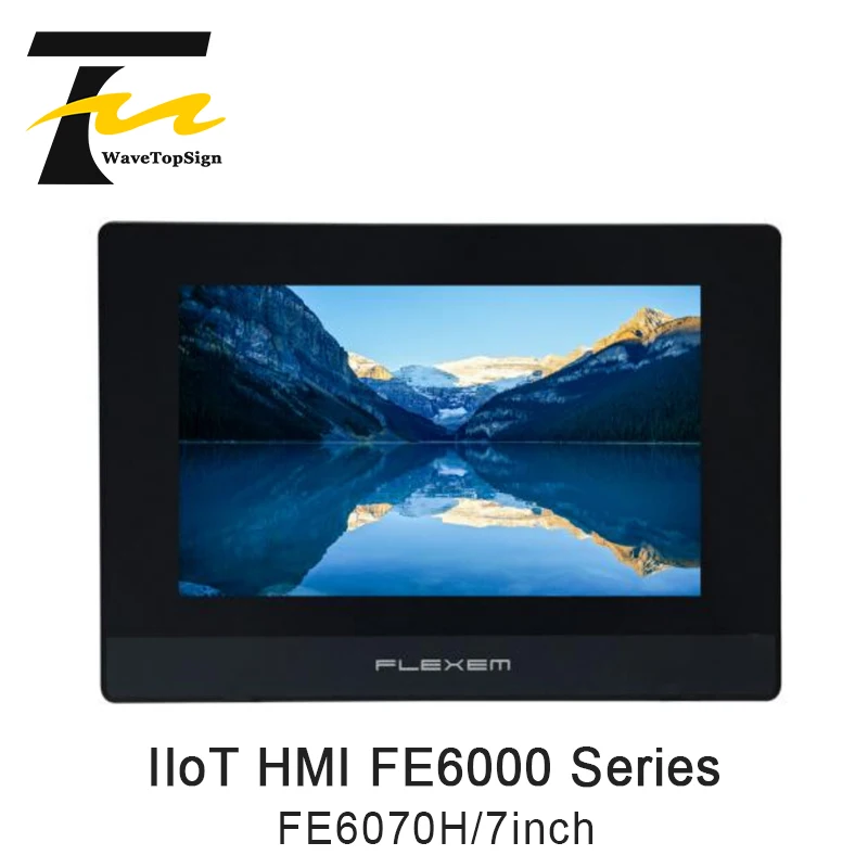 

FLEXEM FE6070H 7inch IIoT HMI Supports FLink IIoT Expansion Module High Resolution High Brightness Full View