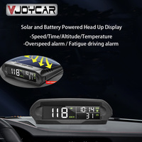 Newest GPS HUD Display Car Wireless with Solar Powered Digital Speedometer km/h & MPH Clock Ambient Temp. for All Cars