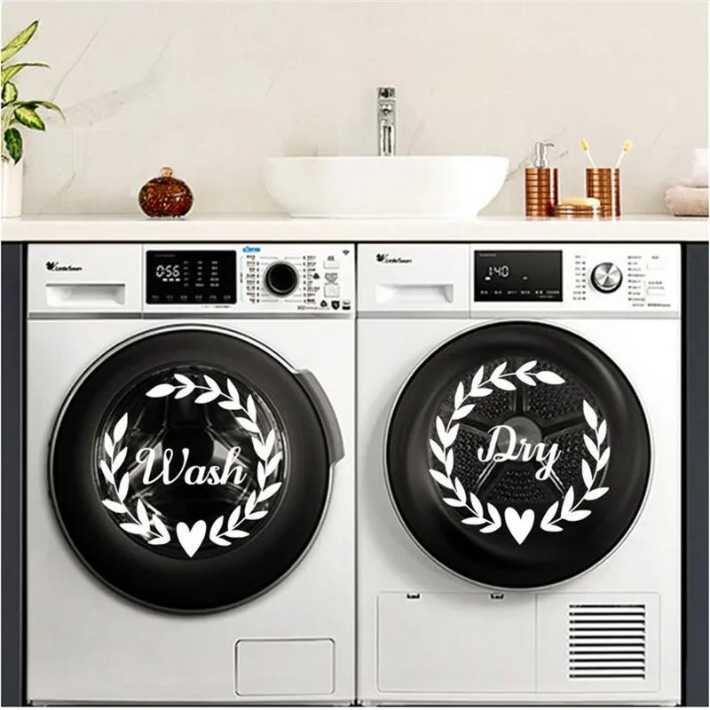 1PCS Creative New Refrigerator Stickers For Kitchen Bathroom Washing Machine Glass Decorative Home Decals 30*58CM