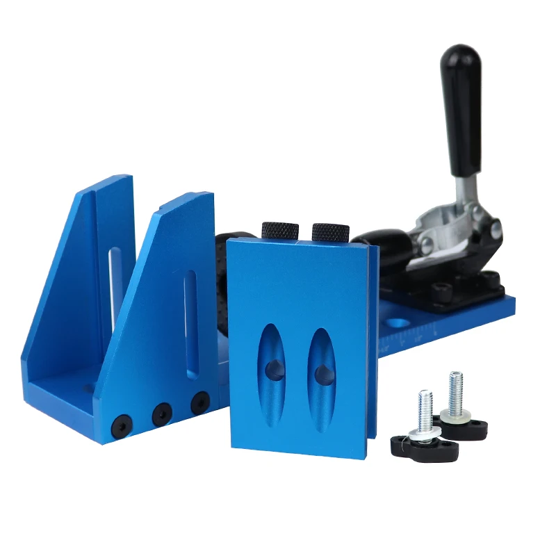 Imagem -05 - Carpintaria Inclinado Buraco Doweling Jig Kit Pocket Hole Jig 9.5 mm Guia Broca Móveis Ferramentas de Carpintaria