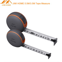 JIMI HOME 5.5M/3.5M Auto Self Lock Portable Tape Measure Coated Tape Ruler with Brake Button Wear Resistant Steel Measuring Tape