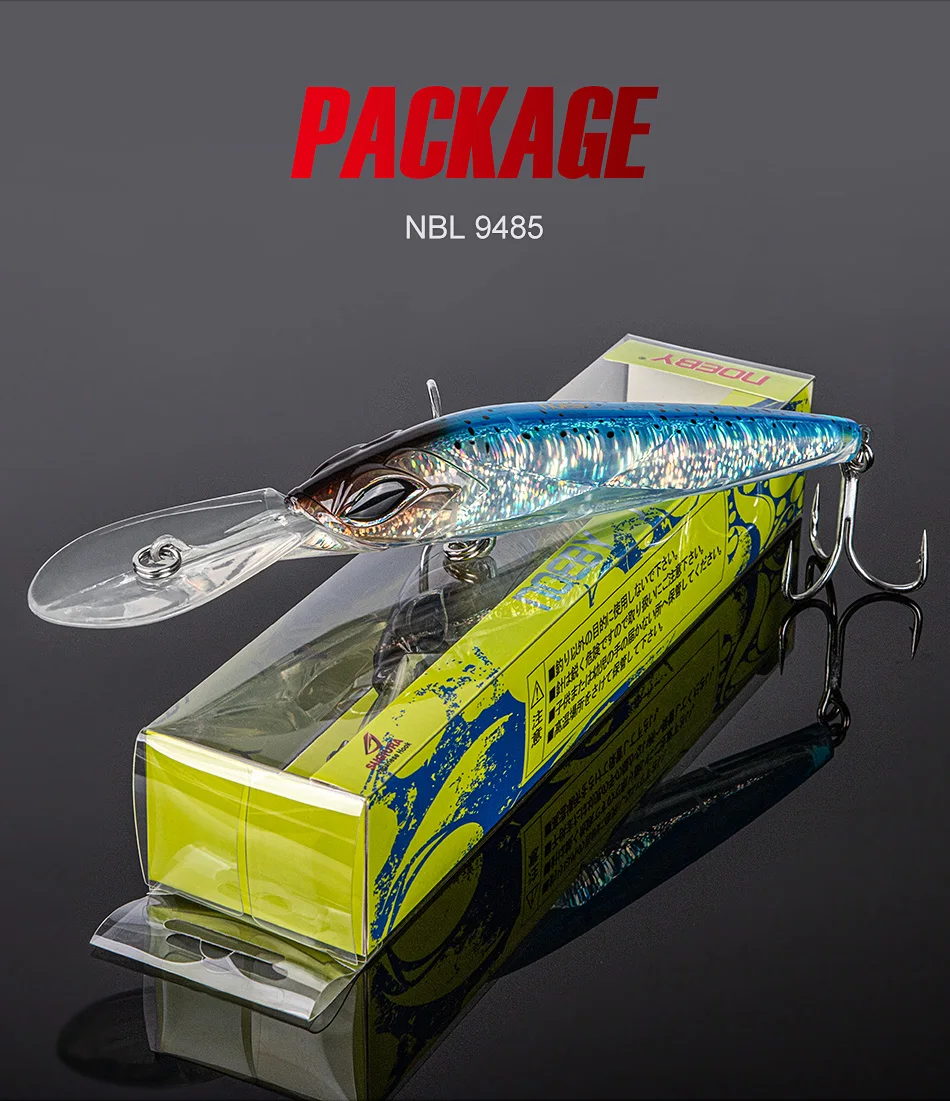 Noeby 180 mm, 90 g Trolling-Minnow-Angelköder, schwimmender Wobbler, Big Game, künstlicher harter Köder für Sea GT Thunfisch-Angelköder – Detail 16