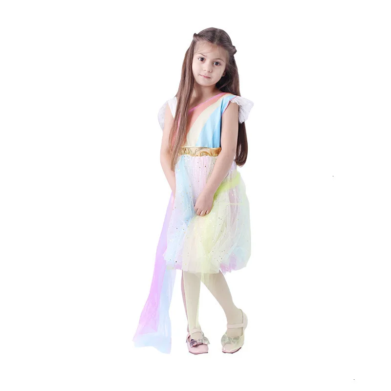 Einhorn Party Kleid Kinder Kleider Für Mädchen Elsa Kostüm Cinderella Kleid Kinder Elegante Mädchen Prinzessin Kleid fantasia infantil