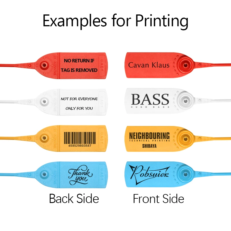 مكافحة سرقة الملابس شعار شنق العلامة تسميات ، البلاستيك ، المتاح ، الأختام الأمنية للملابس اللوجستية ، منتج مخصص ، 410 مللي متر ، 16.1 "، 100
