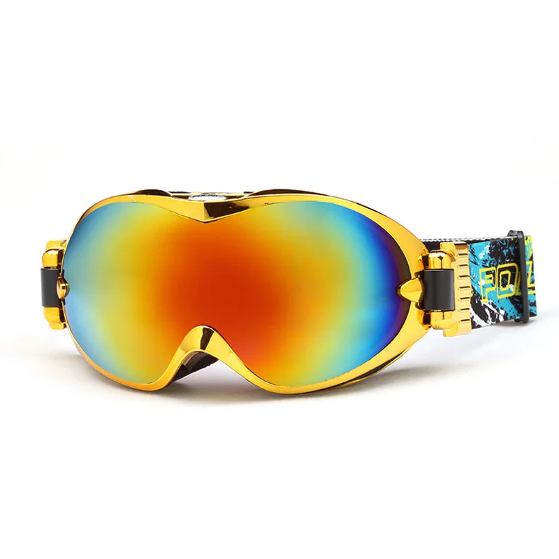 Gafas de esquí de estilo clásico para hombre y mujer, lentes esféricas grandes para deportes de Snowboard, antivaho, profesionales, W320