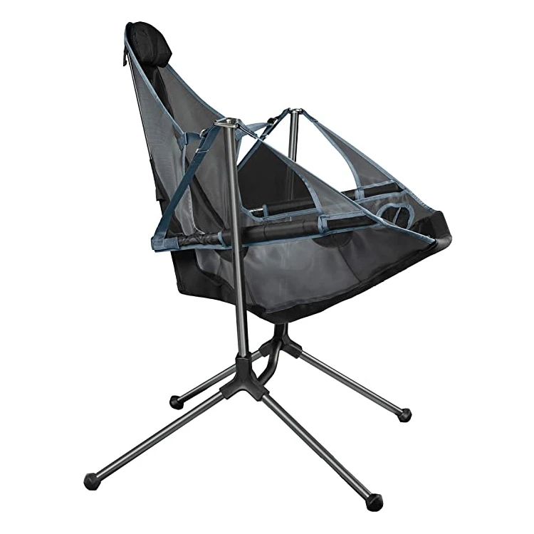 For Outdoor Camping Fishing Chairs Stargaze Recliner Luxury Camp Chair Breathable Mesh Construction 2 Side Pockets