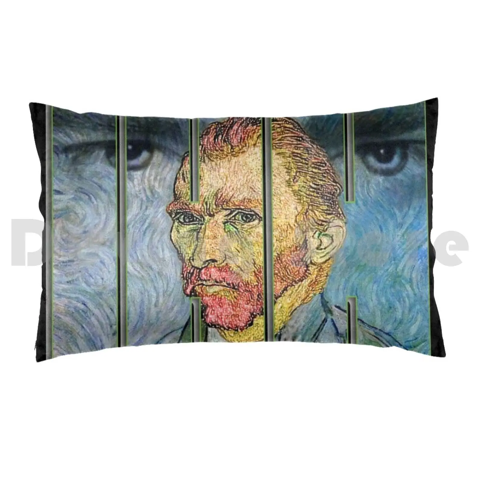 Vincent Van Gogh Portrait-Being Watched Pillow Case DIY 50*70 Vincent Van Gogh Painter Artist Portrait