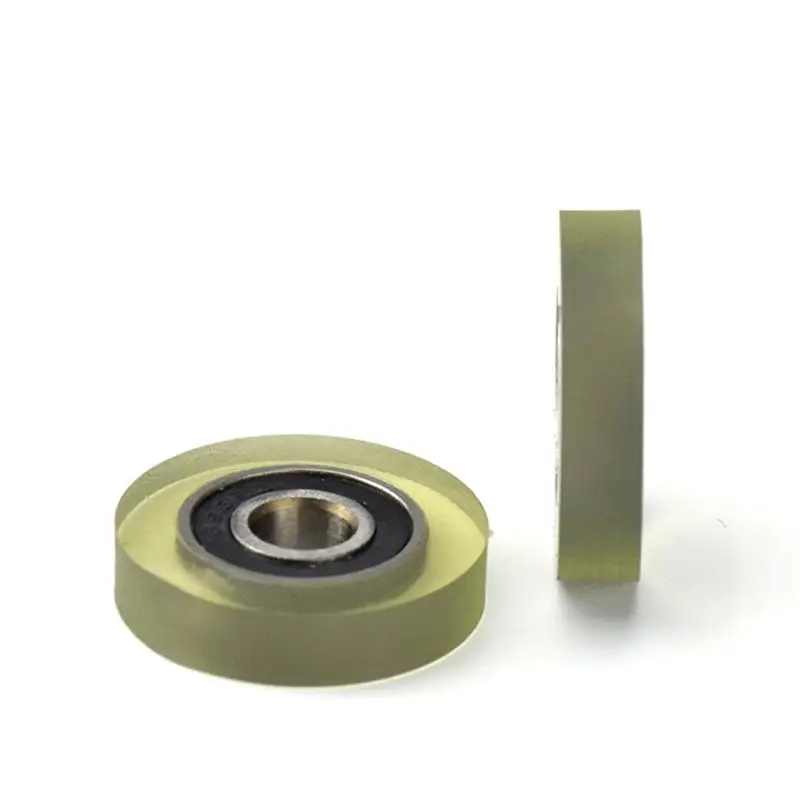Imagem -02 - Guia Silencioso Roda da Correia Transportadora Poliuretano Plutônio 696 696rs Roller Bearing Polia de Fricção 6x22x5 10 Peças 50 Peças 6*22*5 mm