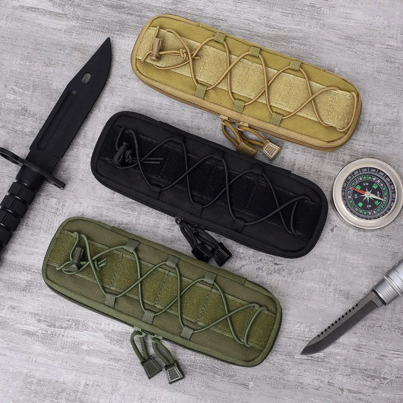 VULPO Tactical Knife Pouches Molle Pouch Small Waist Bag EDC Tool Hunting Bags Outdoor Knife Flashlight Storage Pouch