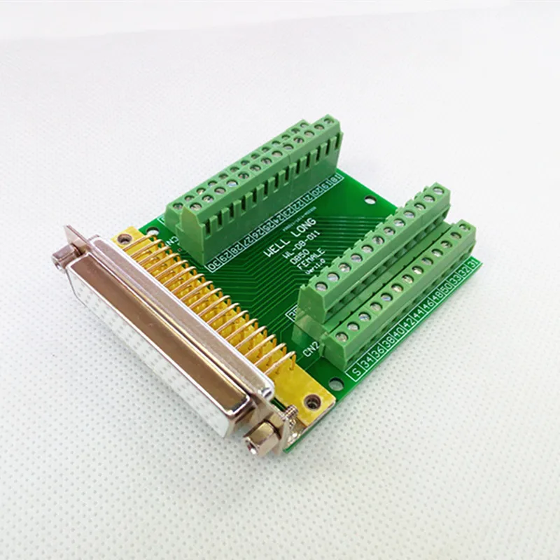 

DB50 Female Breakout Board, D'SUB Header Breakout Board, Terminal Block DSUB Module.